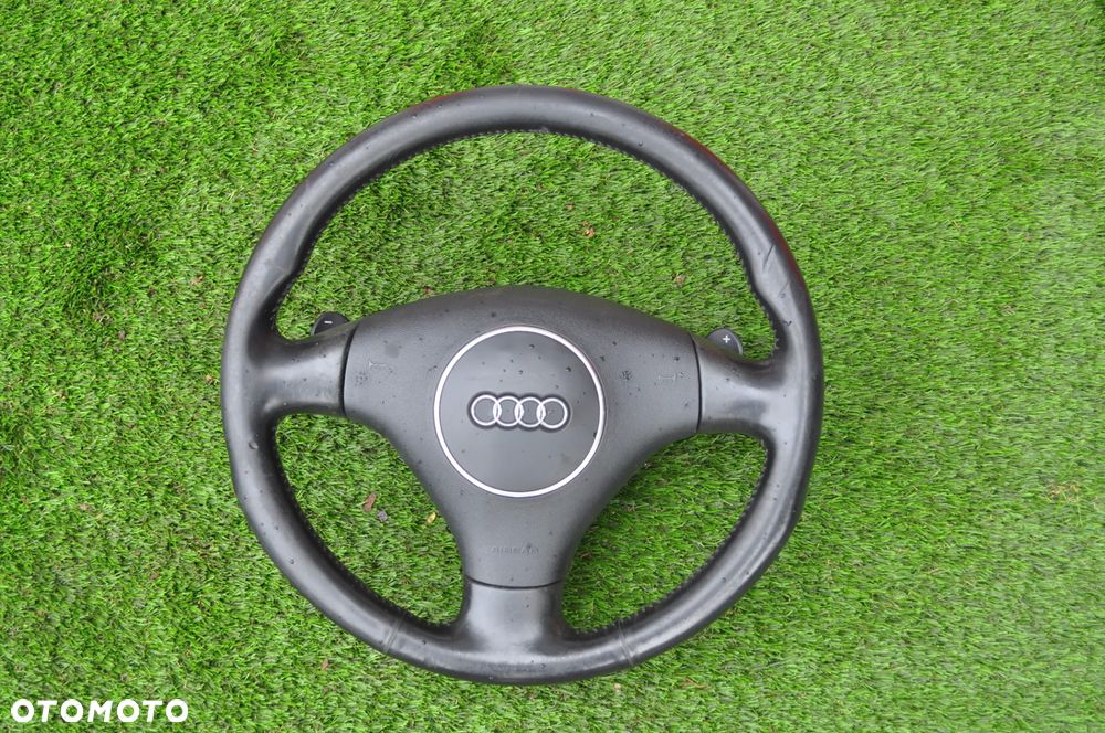 audi A3 8P kierownica skóra + łopatki WYSYŁKA - 2