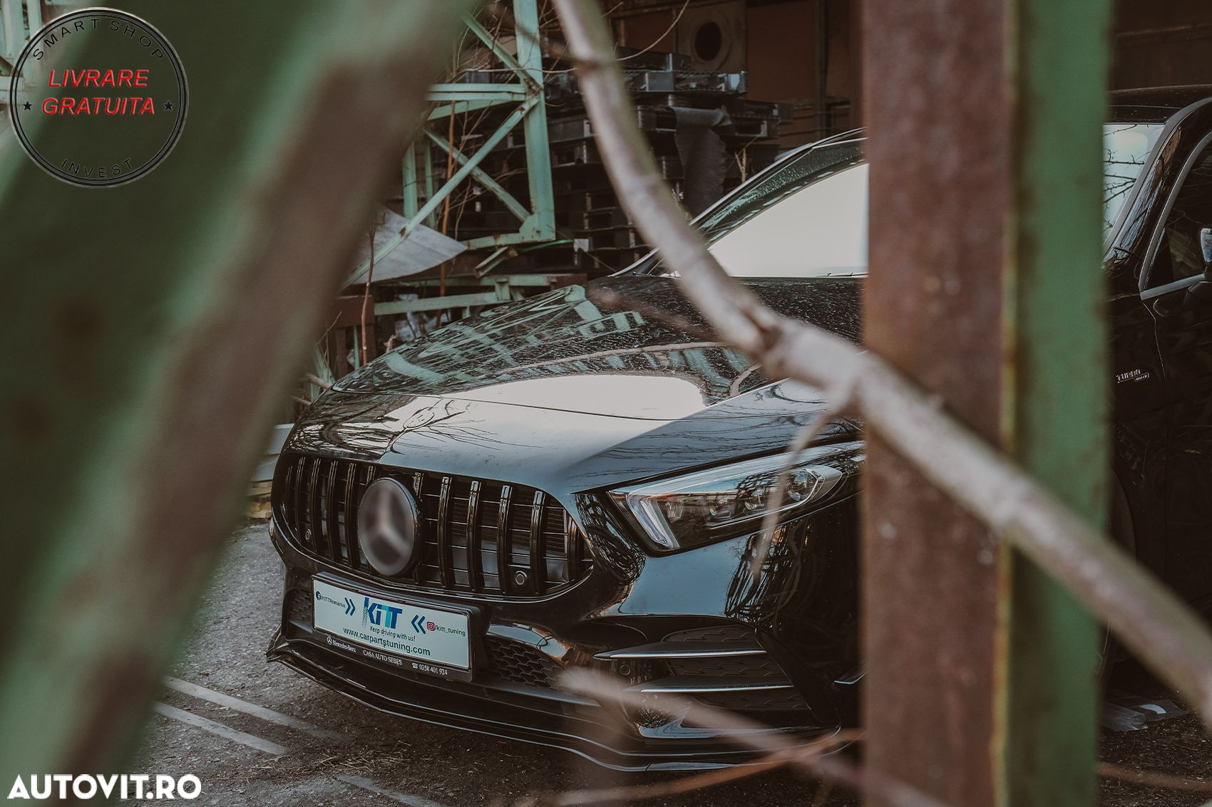 Lip Bara Fata Mercedes A-Class W177 V177 Sport-Line / A35 (2018-2022) Negru- livrare gratuita - 16