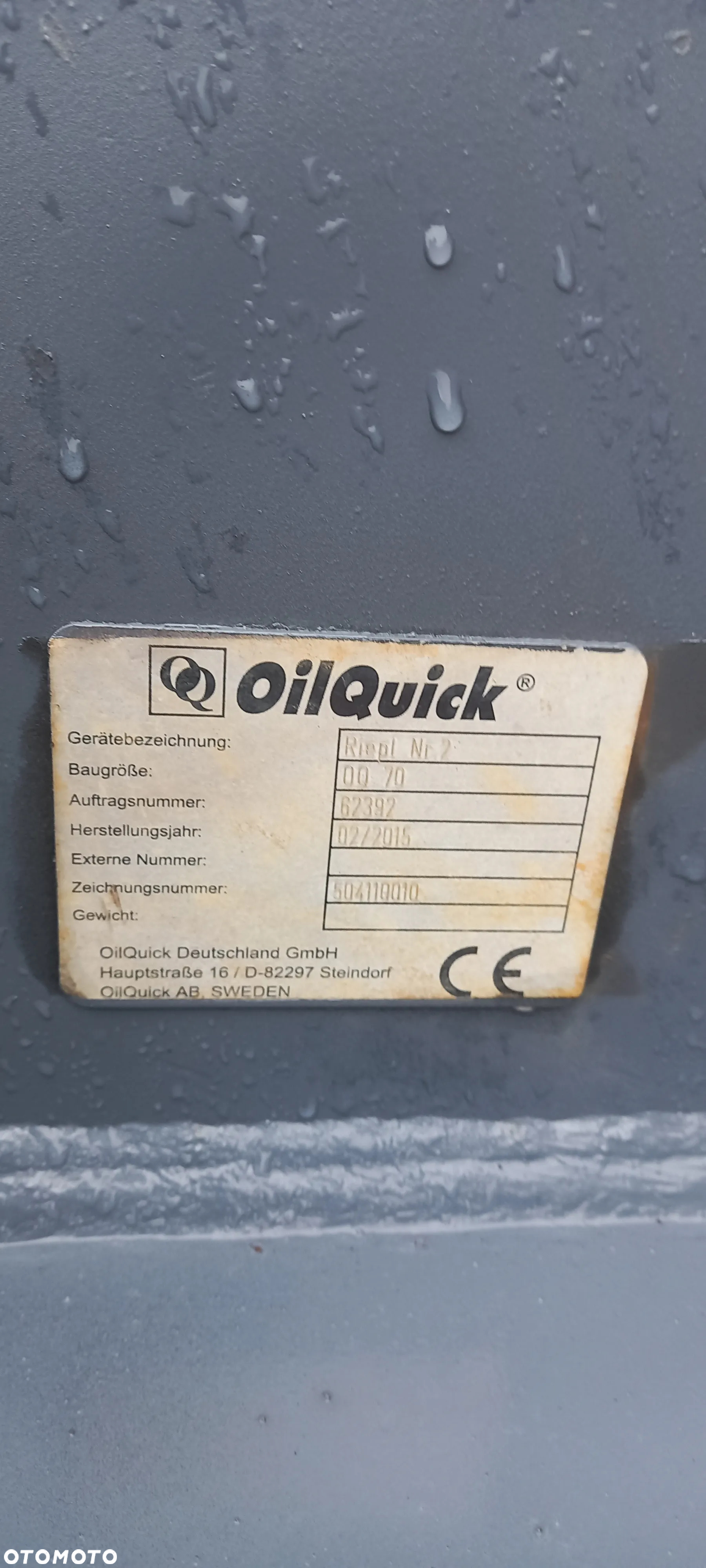 łyzka 70cm oryginalne mocowanie liebherr oil quick - 4
