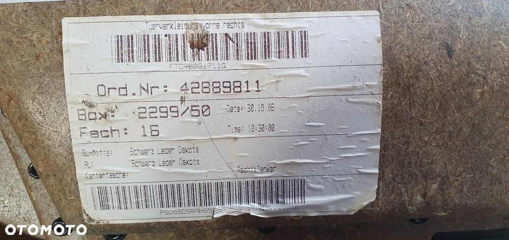 Boczek tapicerka prawy przód przednia prawa BMW 5 E60 E61 - 9