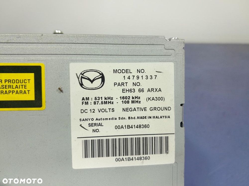 MAZDA CX-7 LIFT RADIO ODTWARZACZ CD EH6366ARXA - 8