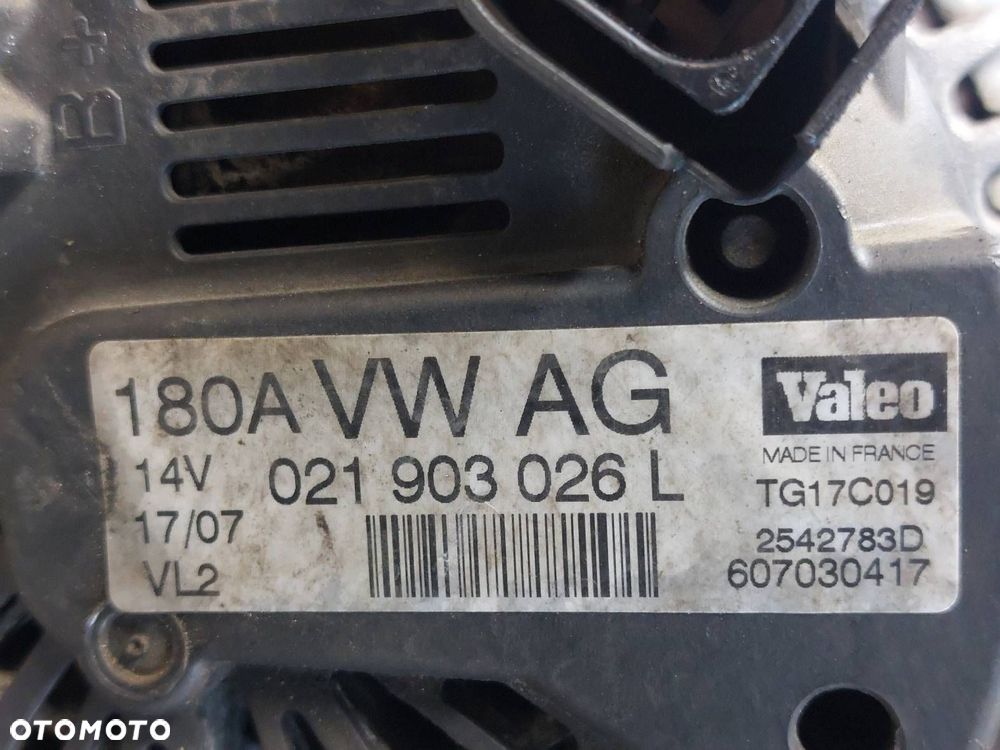 ALTERNATOR VOLKSWAGEN GOLF VI 1.6 TDI 021903026L ID: 236317 - 5