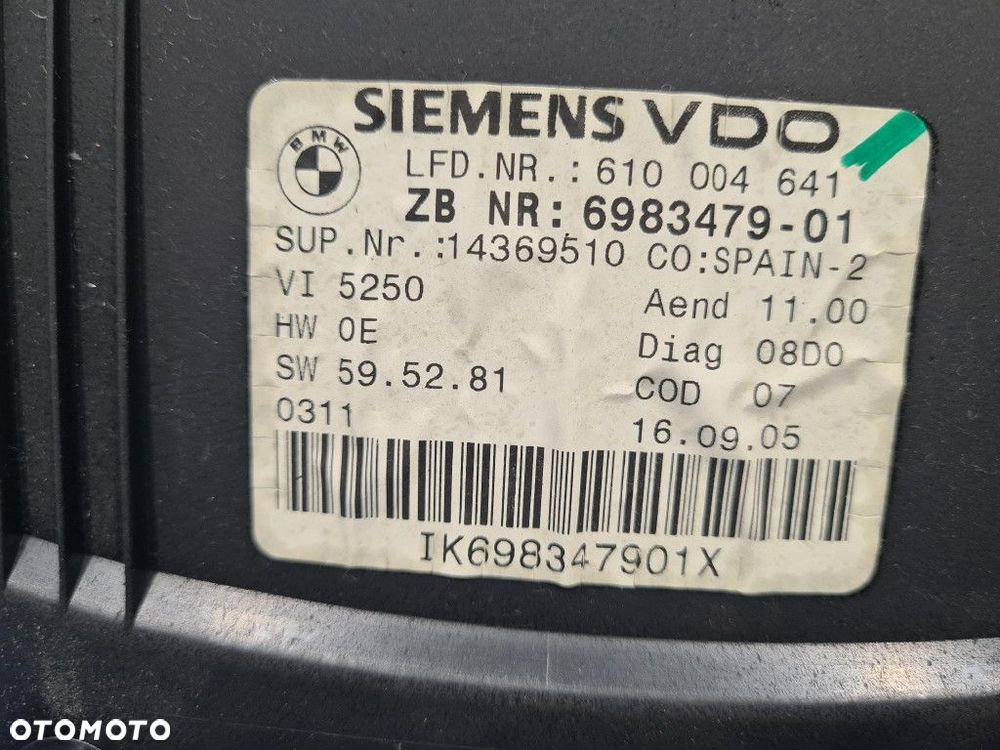 BMW 320I E90 LICZNIK 6983479-01 - 7