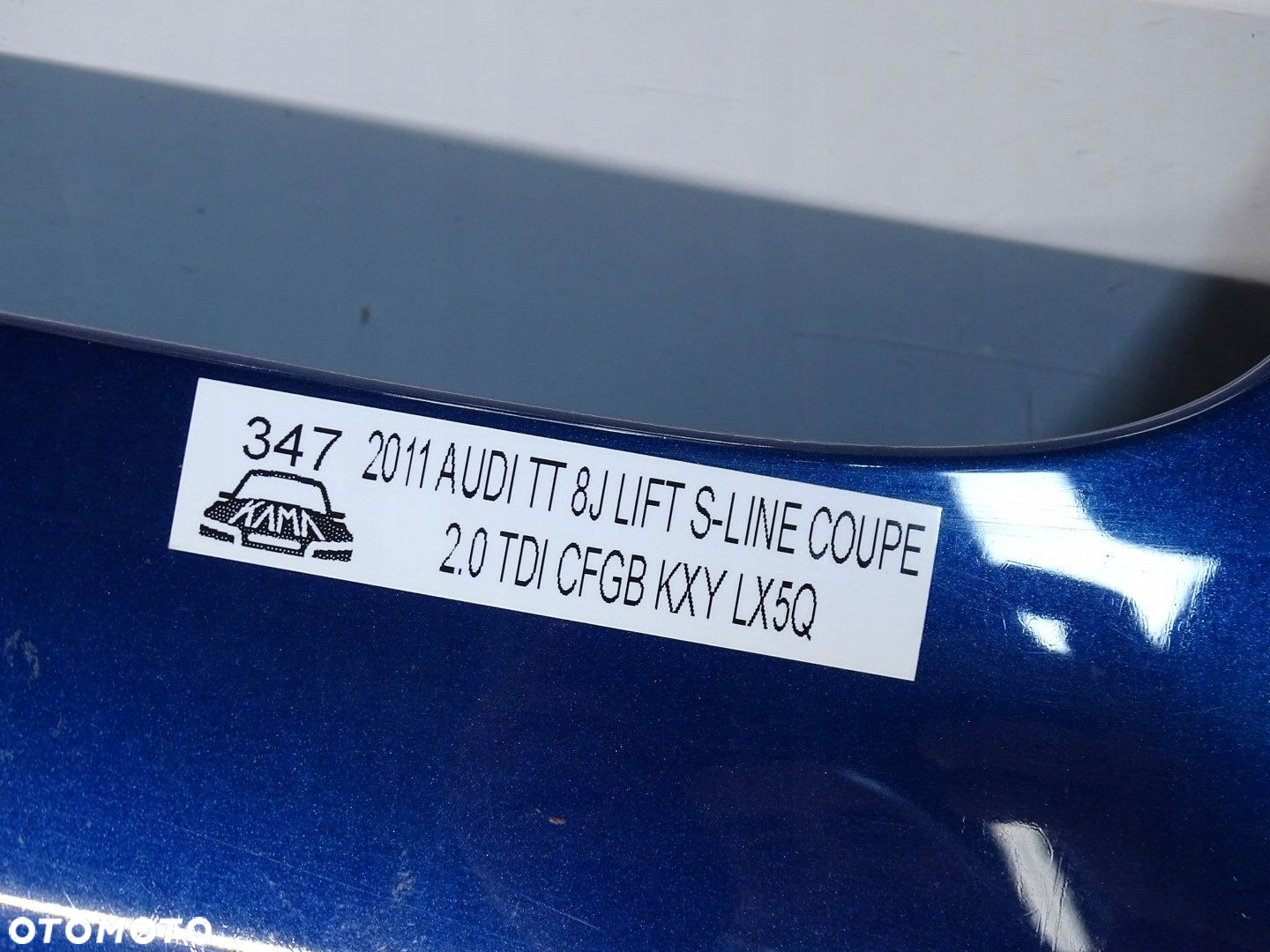 MASKA POKRYWA PRZÓD PRZEDNIA SILNIKA AUDI TT 8J LIFT TTS TTRS II LX5Q - 8