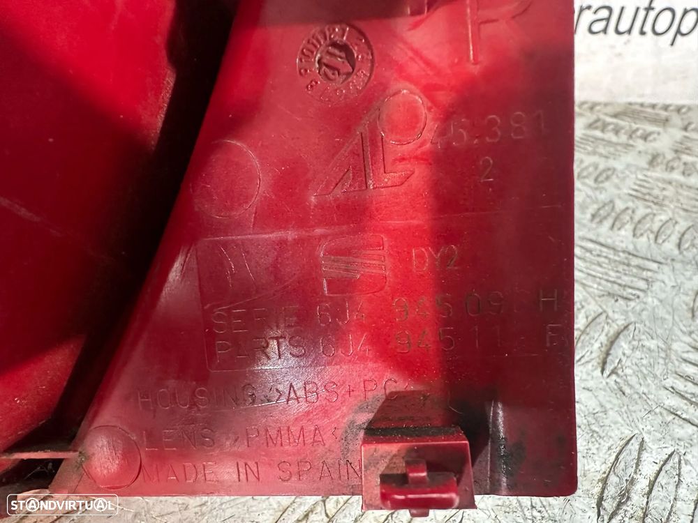 .Conjunto Farolins Led Tras Traseiro Direito Esquerdo Seat Ibiza 6J 5 Portas 6J4945096H 6J4945095G 2008 - 2017 - 14