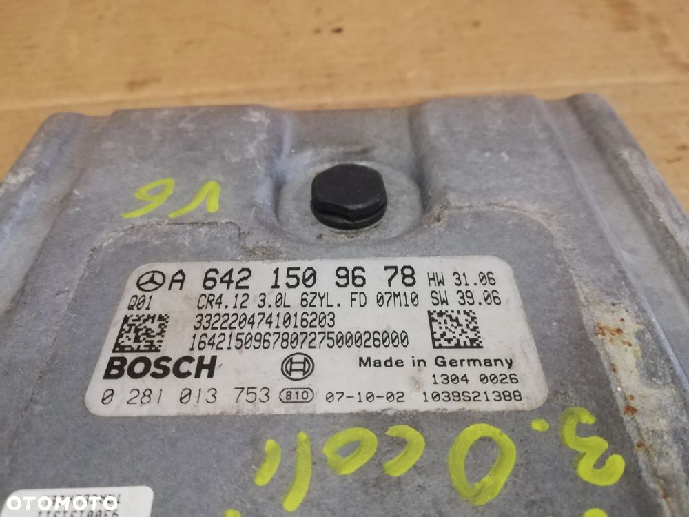 KOMPUTER STEROWNIK SILNIKA MERCEDES ML W164 3.0 CDI A6421509678 - 2