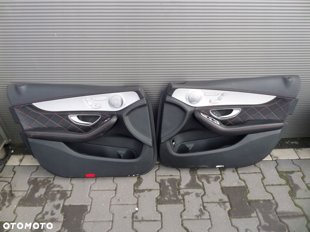 tapicerka boczki drzwi mercedes w205 c63s amg sedan - 2