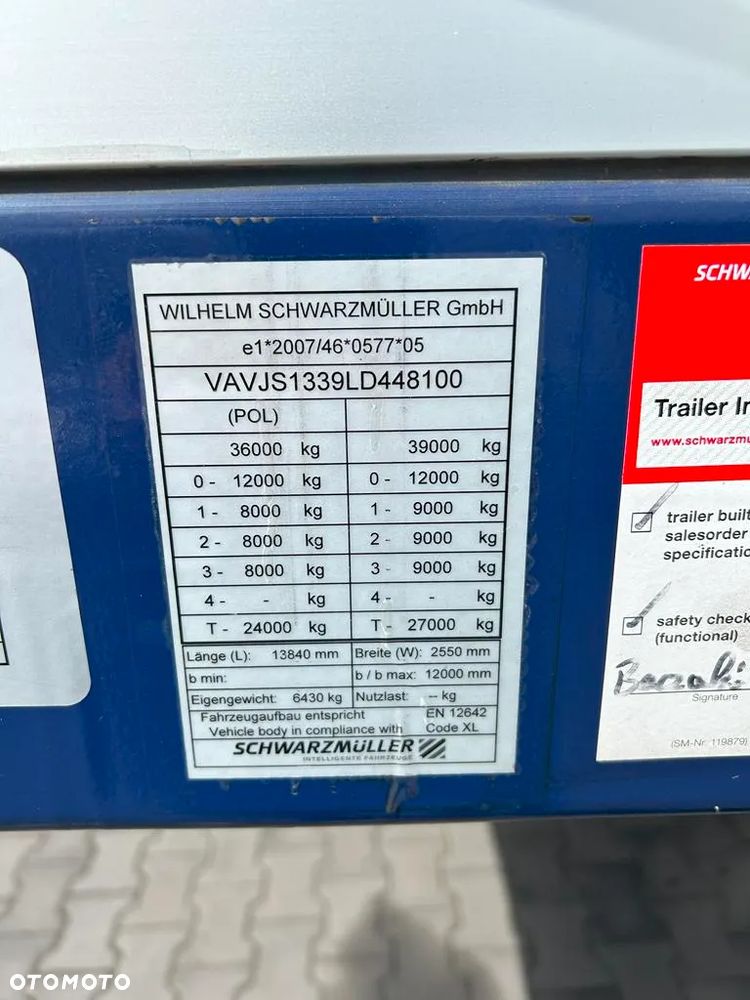 Schwarzmuller FIRANKA / OŚ PODNOSZONA / DACH PODNOSZONY - 11