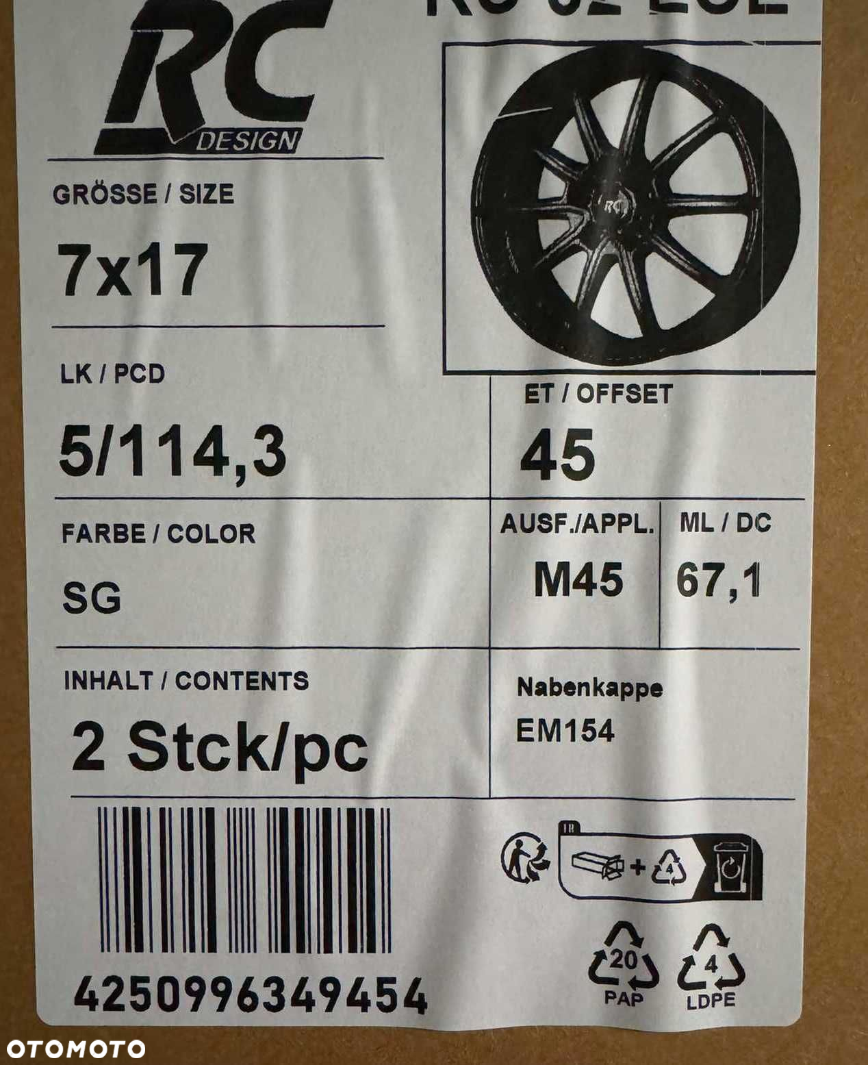 Alufelgi 5x114,3 r17 NOWE Toyota Rav-4 CH-R Corolla Auris Avensis 207# - 7