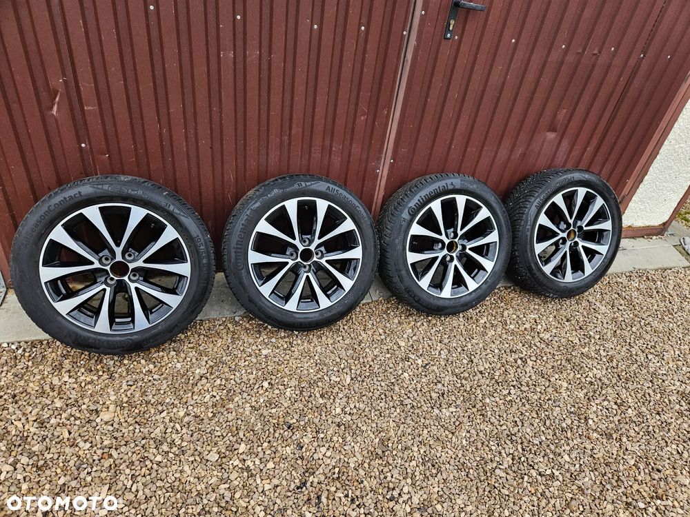 KOŁA FELGI ALUFELGI 16 6,5J ET37 RENAULT CLIO IV V OPONY CAŁOROCZNE 195 55 16 CONTINENTAL ALLSEASONCONTACT 2023 ROK 403001198R - 2