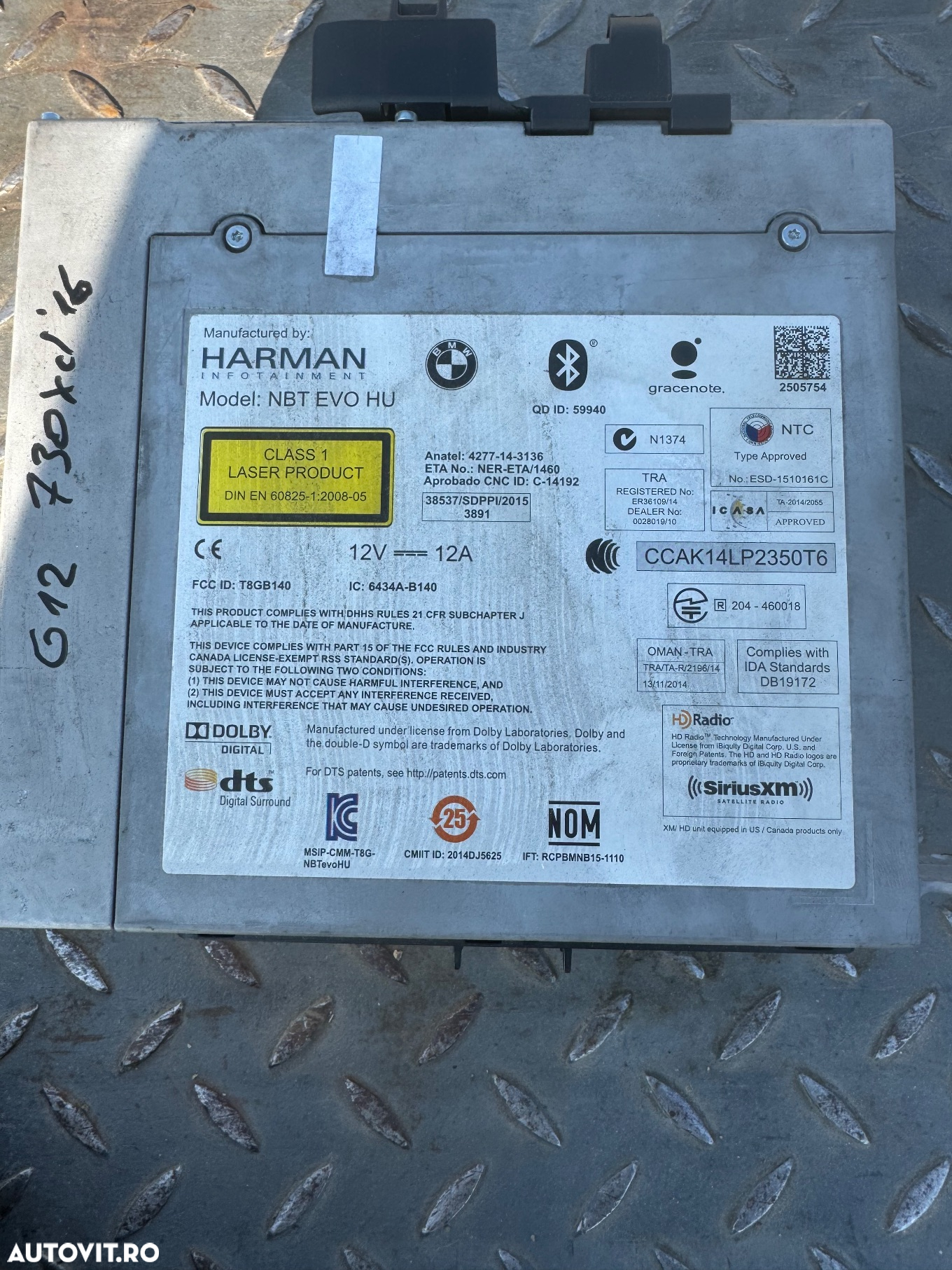Unitate navigatie nbt evo bmw g11 g12 g30 g31 - 2