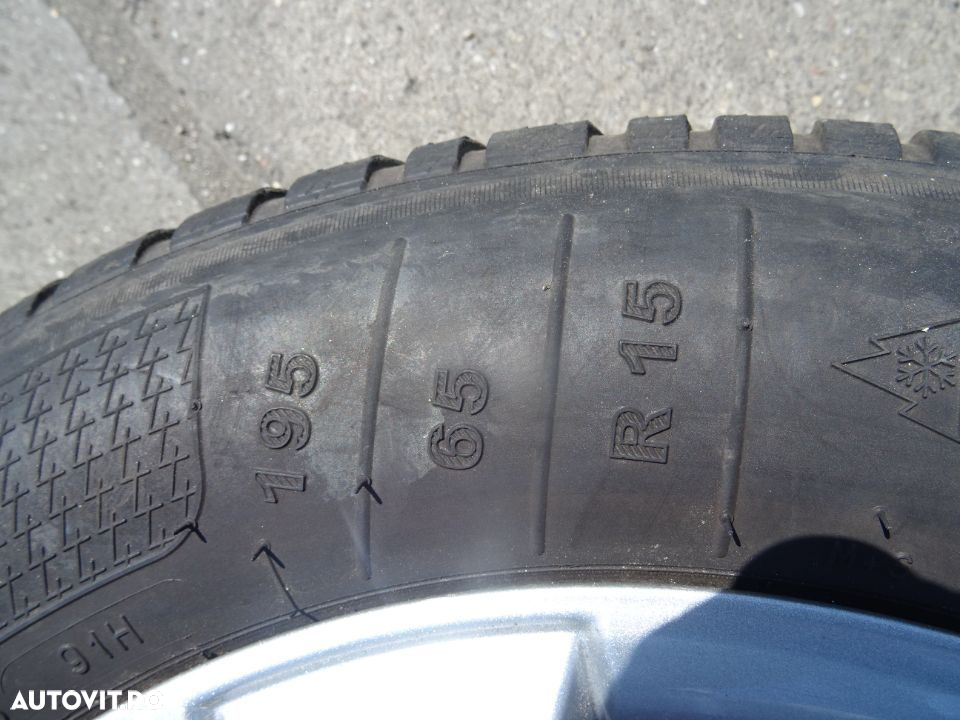 Vand Jante aliaj cu Cauciucuri Opel Astra H 195/65 R15 din 2010 6.5Jx15H2 ET35 - 5