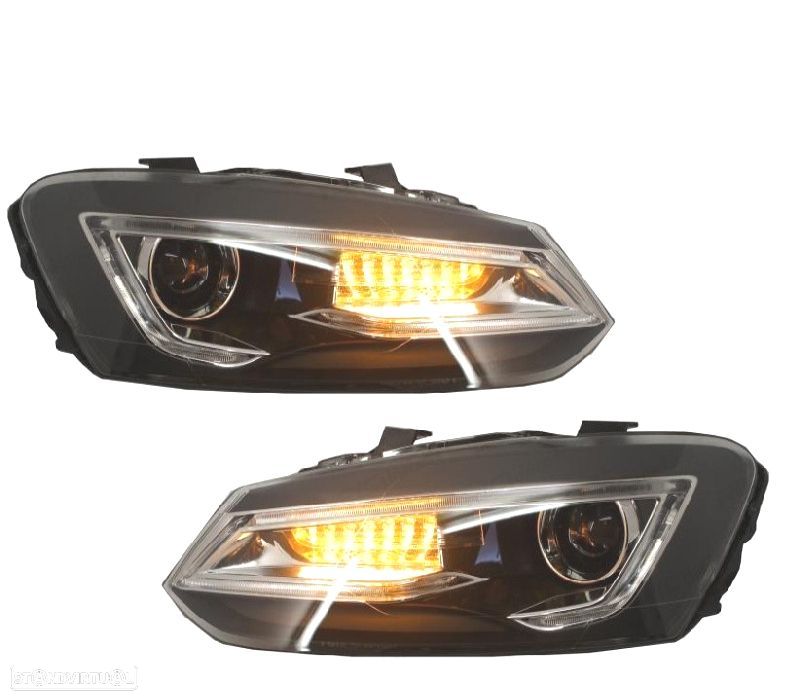 FARÓIS VOLKSWAGEN VW POLO 6R 09-17 LED LIGHT BAR DEVIL EYE - 9