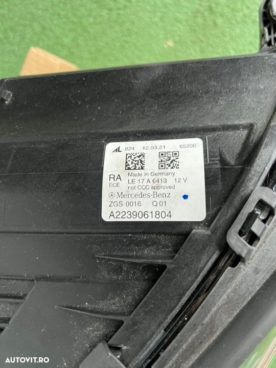 Far stanga dreapta Mercedes S class W223 digital blue set complet - 9