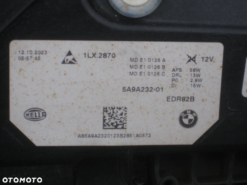 bmw x1 u11 ix1 22-26r lampa przód prawa lewa full led 5a9a231 5a9a232 elektryk - 5
