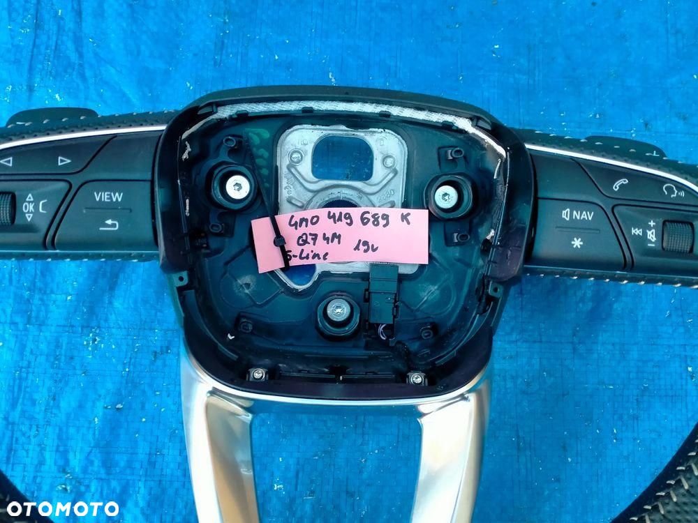 Audi Q7 4M Q8 S-Line Kierownica Łopatki Gałka Multifunkcja 4M0419689K - 2