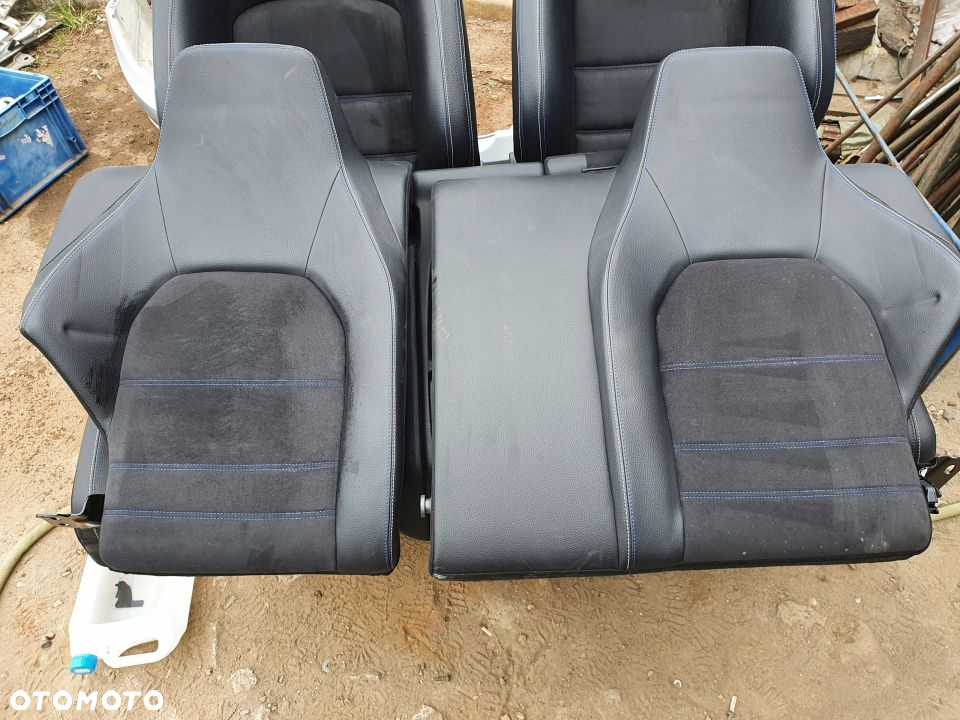 FOTELE KANAPA BOCZKI MERCEDES C W204 LIFT COUPE ALCANTARA ORYGINAL DEMONTAZ - 11
