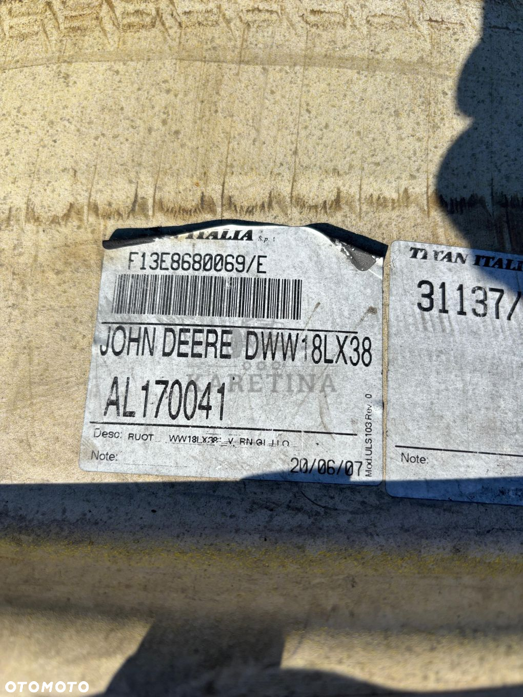 Titan DWW18LX38 John Deere AL170041  Felga  18 x 38 - 2