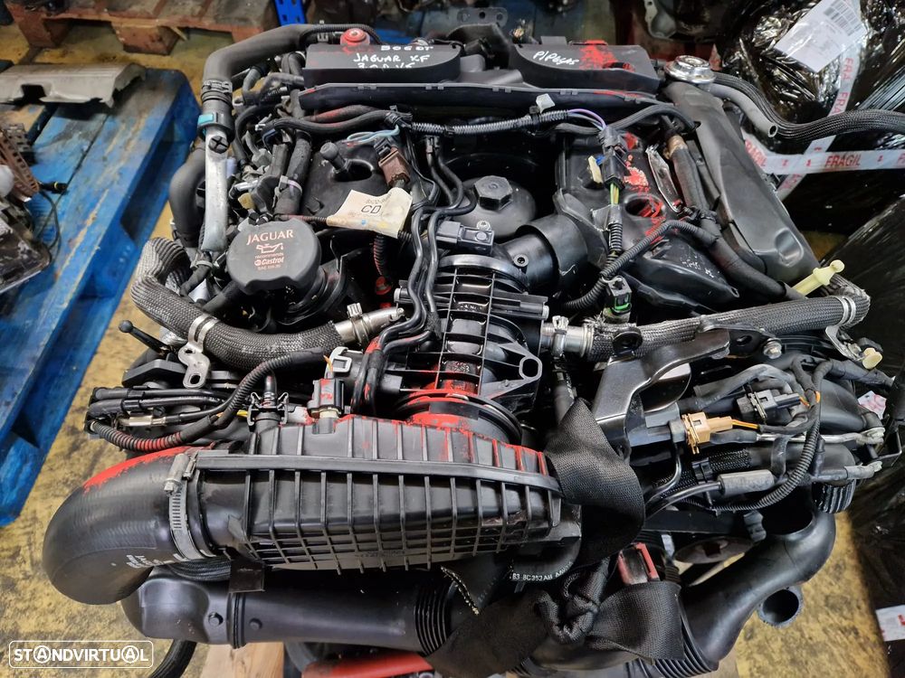 Motor usado para peças reparação 306DT JAGUAR XF XF250 3.0D V6 245CV - 1