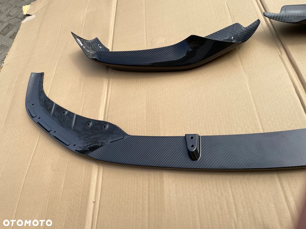 BMW 5 G30 G31 listwy przód dyfuzor spoiler karbon carbon m performance - 3