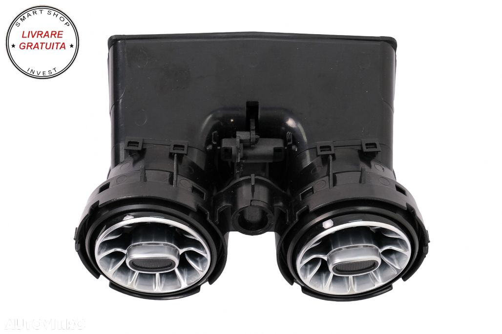 Pachet Grile de aerisire Ornament Difuzor Tweeter LED rotativ 4D 64 culori Mercede- livrare gratuita - 5