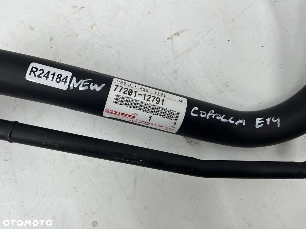 Rura wlewu paliwa Toyota Corolla X E14 E15 06-13r. BENZYNA NOWY przewód zbiornika paliwa 77201-12791 - 8
