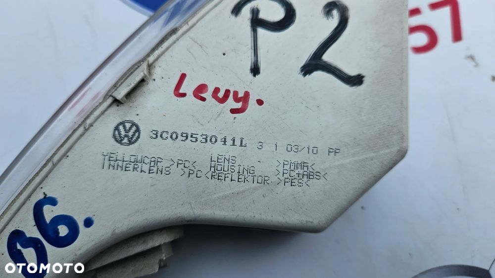 VW Passat B6 3C 2005-2010 Kierunkowskaz zderzaka lewy Migacz lewy BIAŁY 3C0953041L - 4
