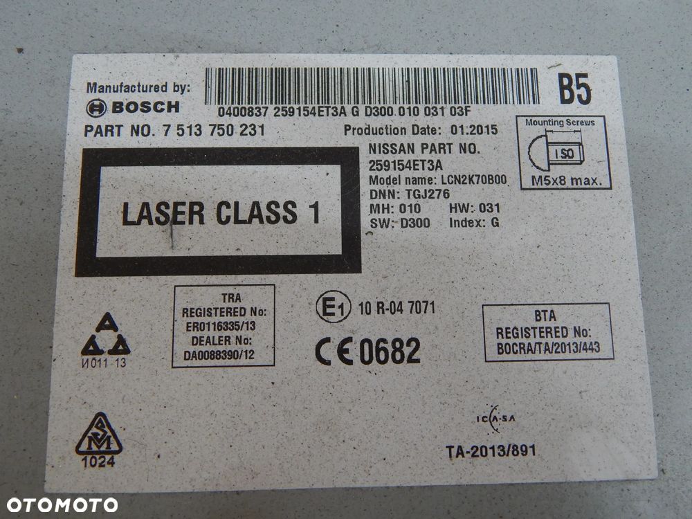 Radio fabryczne CD nawigacja mapa Nissan QASHQAI J11 x-trail 13-21  Łuków części - 9