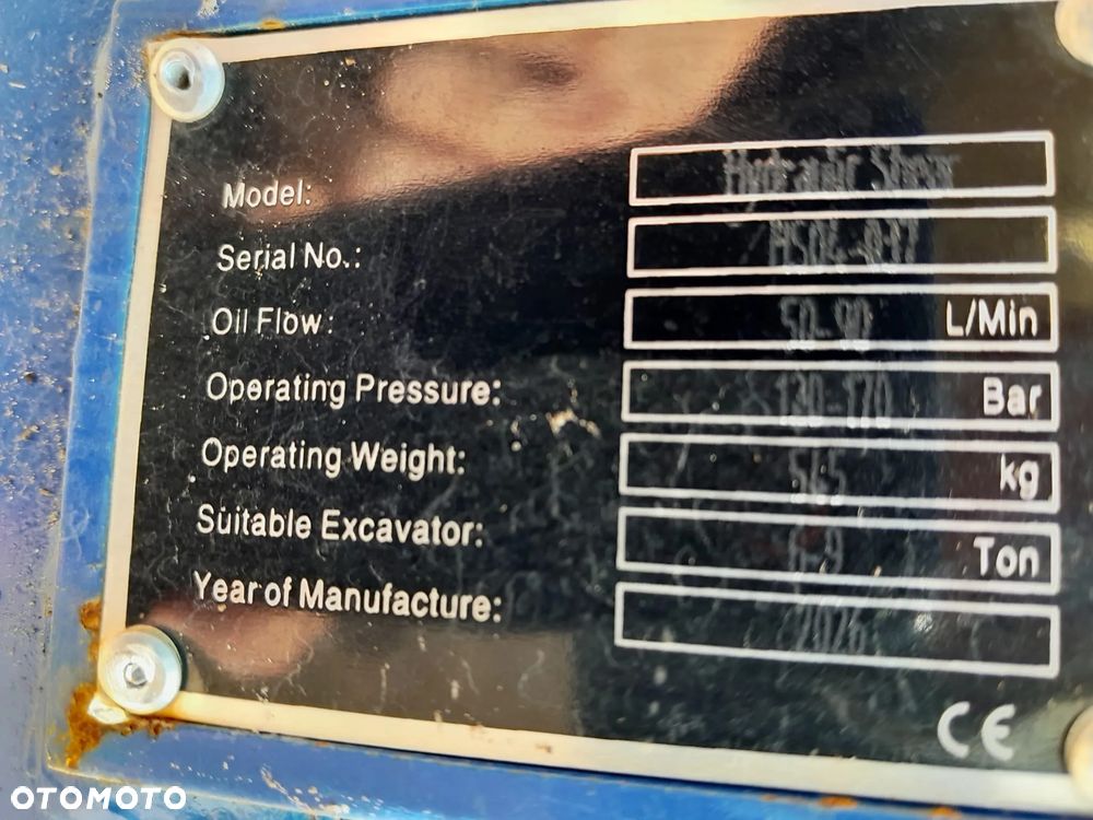 NOWE !!! Hydrauliczne wyburzeniowe obrotowe nożyce do cięcia złomu stali żelaza metalu fi 50mm fi65mm - 14