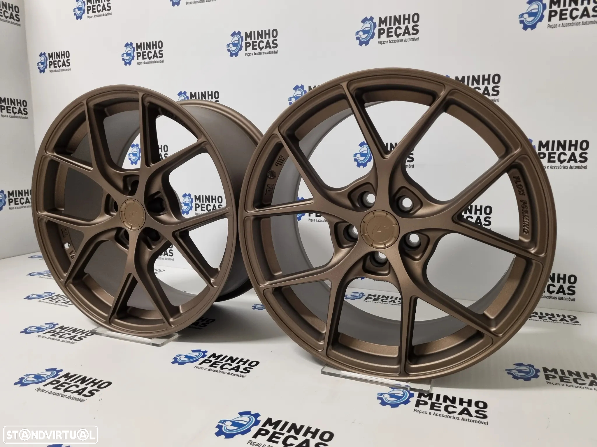 Jantes Japan Racing (SL01) em 17 Matt Bronze (5x100) - 2