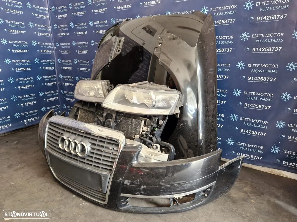 Frente completa usada AUDI A6 C6 TDI capot parachoques guardalamas oticas radiadores - 1