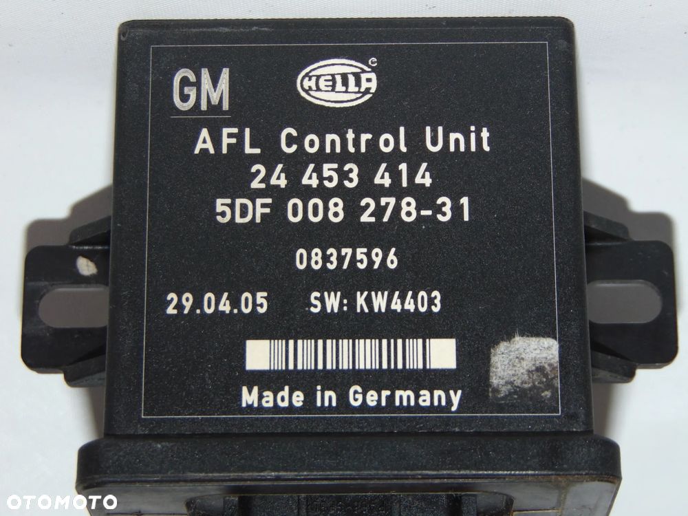 Moduł świateł xenon AFL 24453414 5DF008278-31 Opel Vectra C Signum 02-05r - 2
