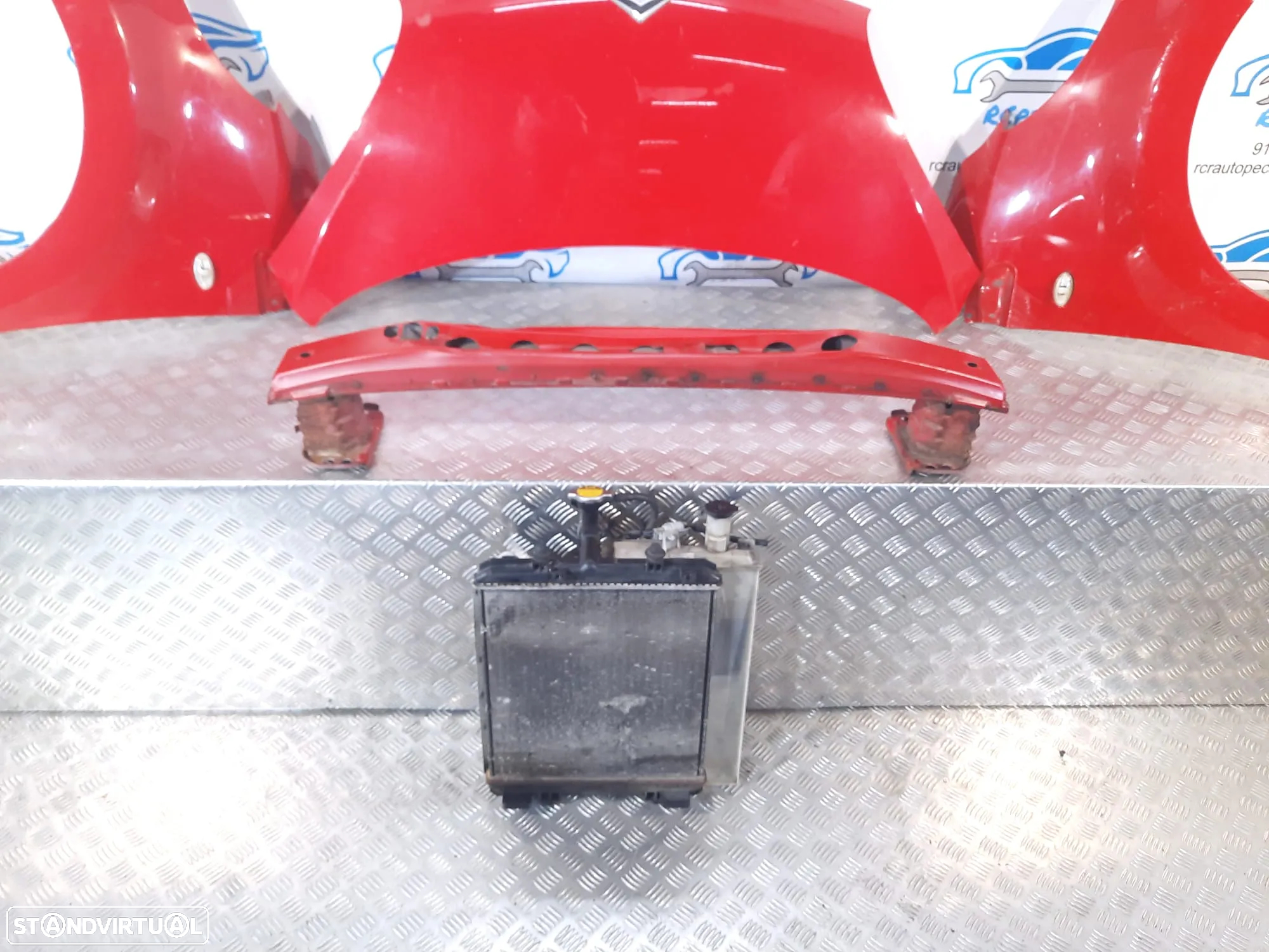 FRENTE COMPLETA CITROEN C1 FASE 1 CAPOT PARACHOQUES GUARDA-LAMAS RADIADOR VENTILADOR REFORÇO - 4