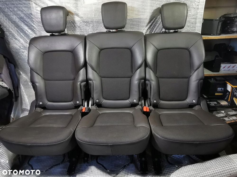 RENAULT ESPACE V 5 14-19 FOTELE TYŁ TYLNE PÓŁSKÓRA GRZANE 3 SZTUKI 2GI RZĄD - 11