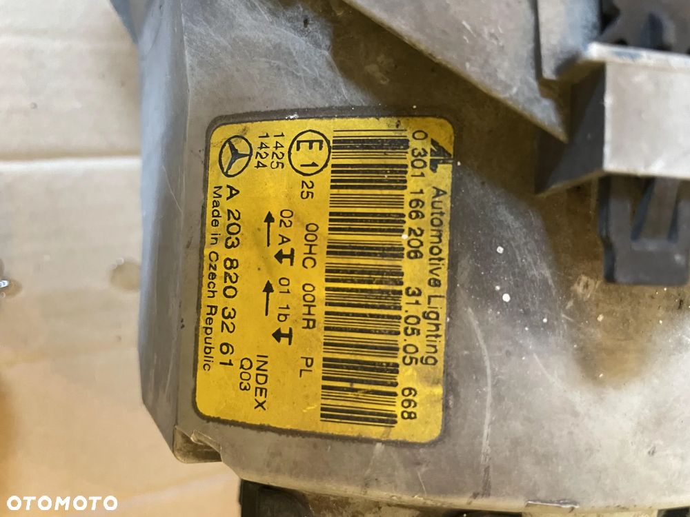 Lampa Mercedes W203 lift prawy przód A2038203261 OE - 3
