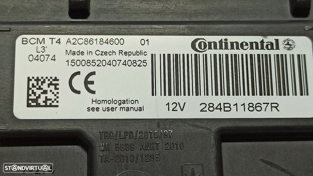 MÓDULO ELETRÓNICO RENAULT CLIO IV EXPRESSION - 2