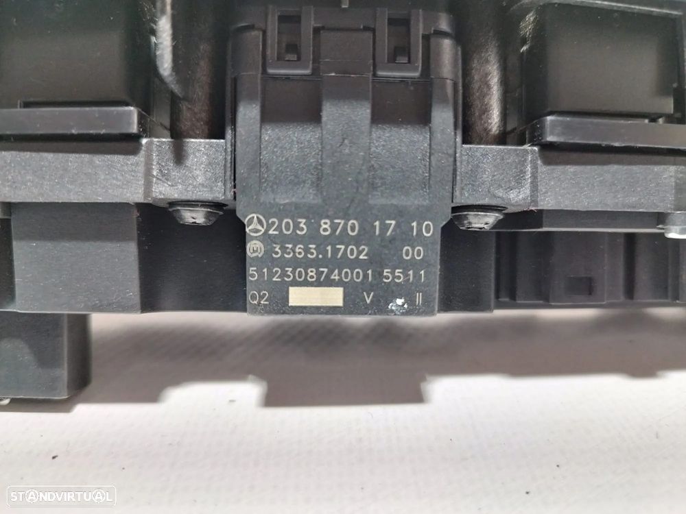 BOTÃO 4 PISCAS ESP CONTROL AQUECIMENTO DE BANCOS TRANCAR PORTAS  MERCEDES CLASS C W203  A2038701810 - 4