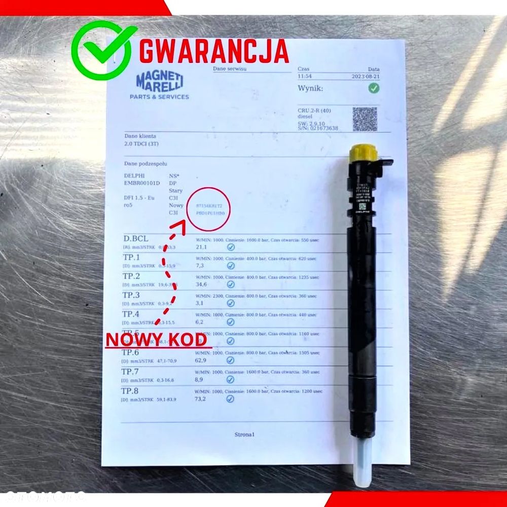 WTRYSKIWACZ TEST 2.0 TDCI EU5 EMBR00101D WTRYSK 9686191080 R00101D - 1