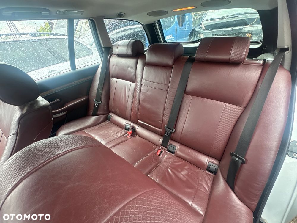 BMW E39 KOMPLET FOTELI + TAPICERKI DRZWI, SKÓRA. KOLOR WIŚNIA - 3