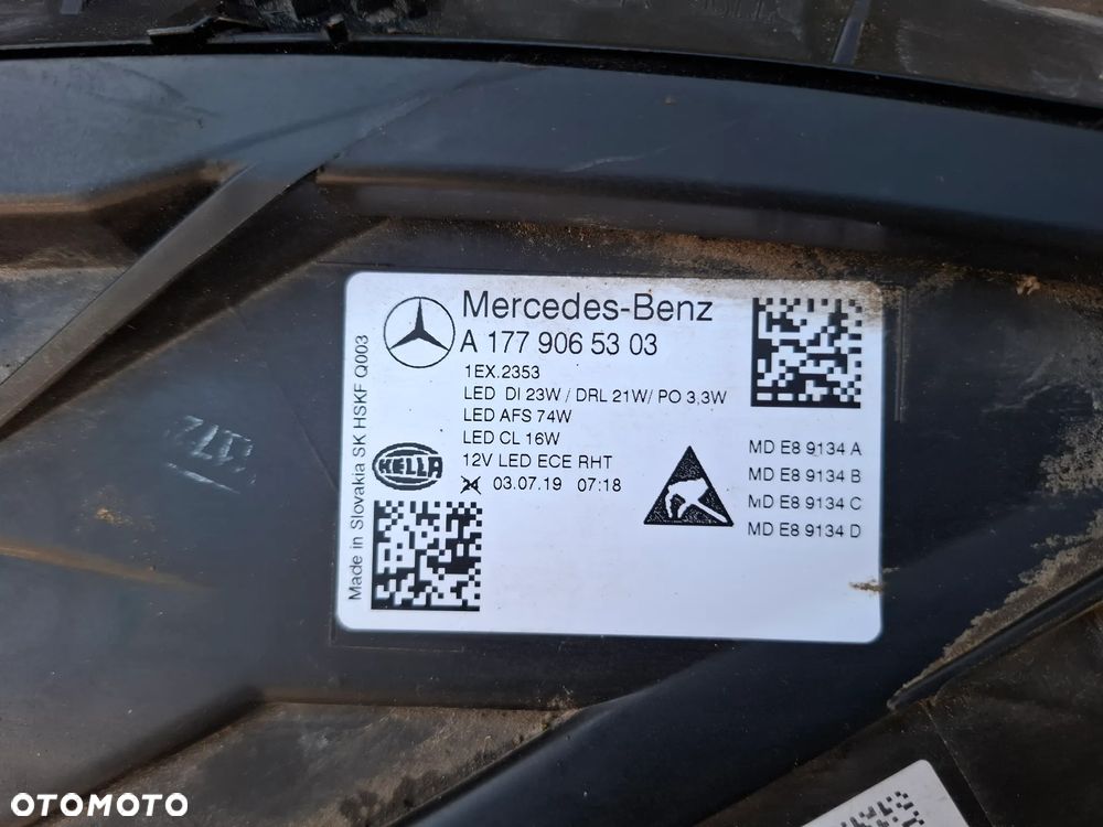 MERCEDES A-KLASA W177 19-23r FULL LED LAMPA LEWA PRZEDNIA - 15