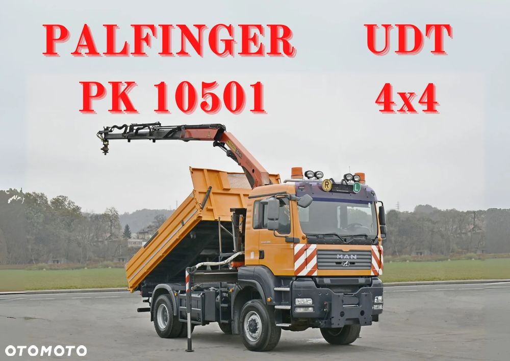 MAN TGA 18.360 * WYWROTKA 4,10 m * PK 10501 + PILOT * 4x4 * STAN BDB - 1