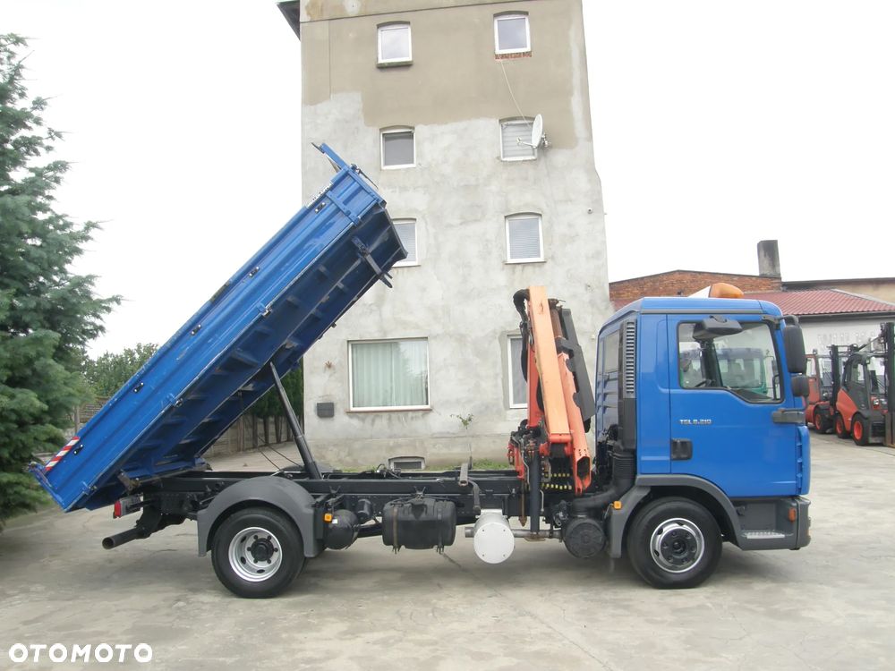 MAN TGL 8.210 2006 HDS Palfinger wywrotka Meiller-Kipper z Niemiec - 6