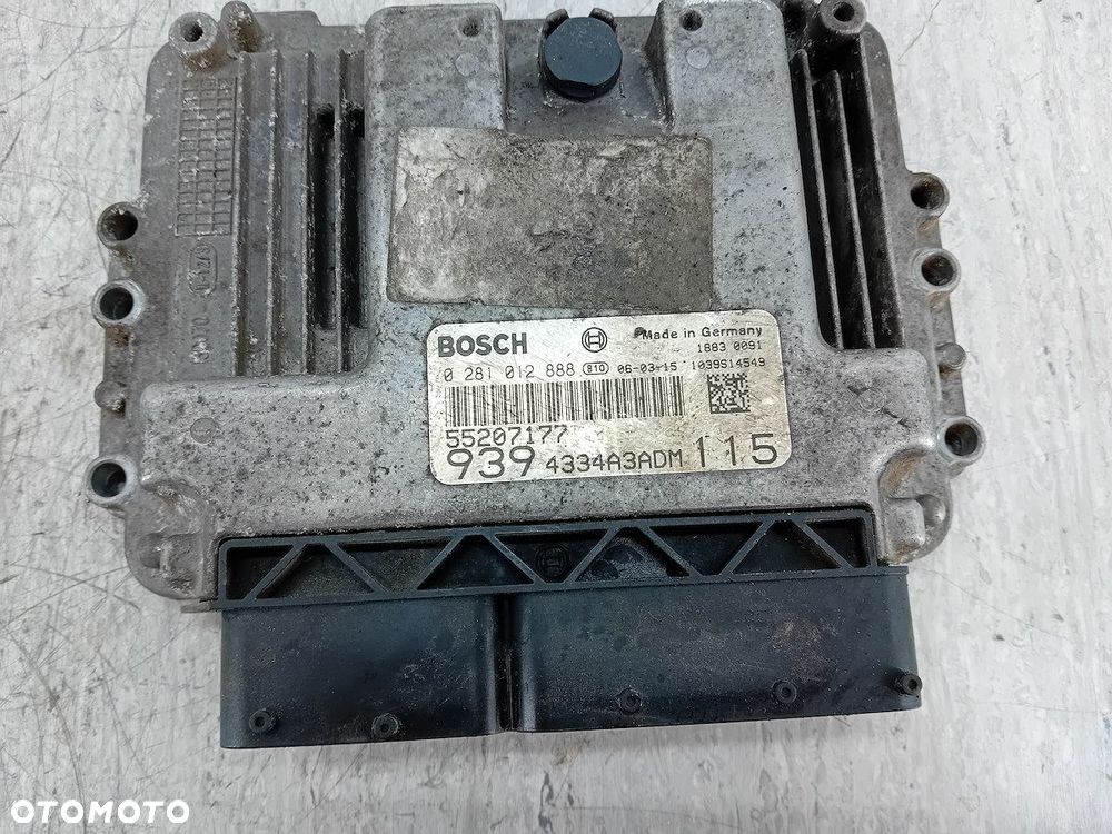 KOMPUTER, STEROWNIK ALFA ROMEO 159 55207177 0281012888 1.9 JTDM - 6