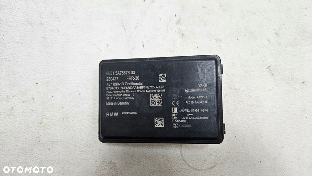 radar acc sensor bmw u06 u11 g70 g05 g06 g07 lci 5a75876-03 - 1