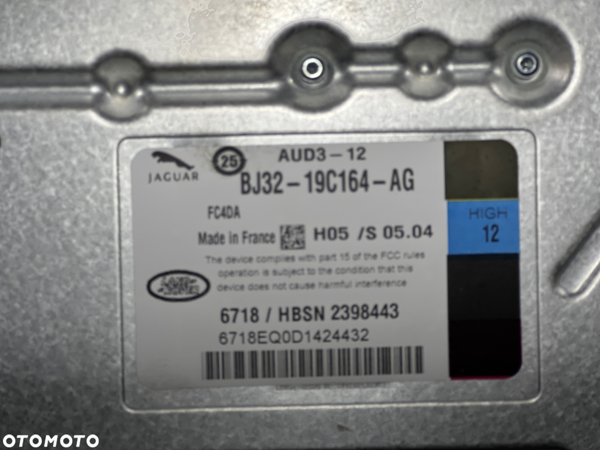 RANGE ROVER EVOQUE L538 PRZED LIFT 2.0i Si4  WZMACNIACZ AUDIO BJ32-19C164-AG - 4
