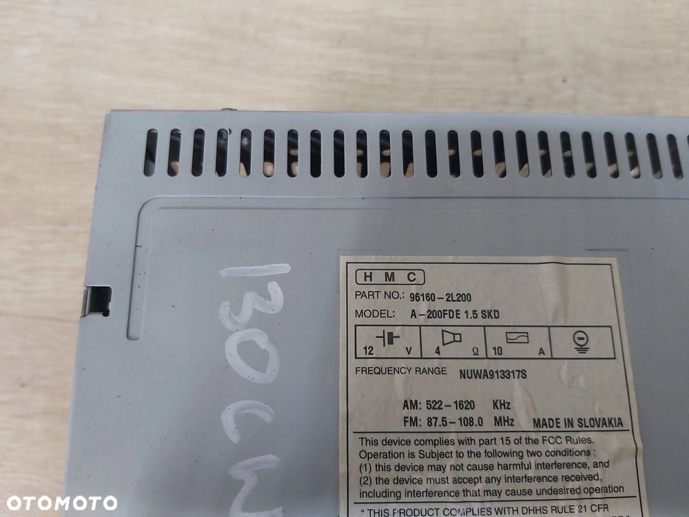 HYUNDAI i30 I CW radio CD radioodtwarzacz 96160-2L200 - 5