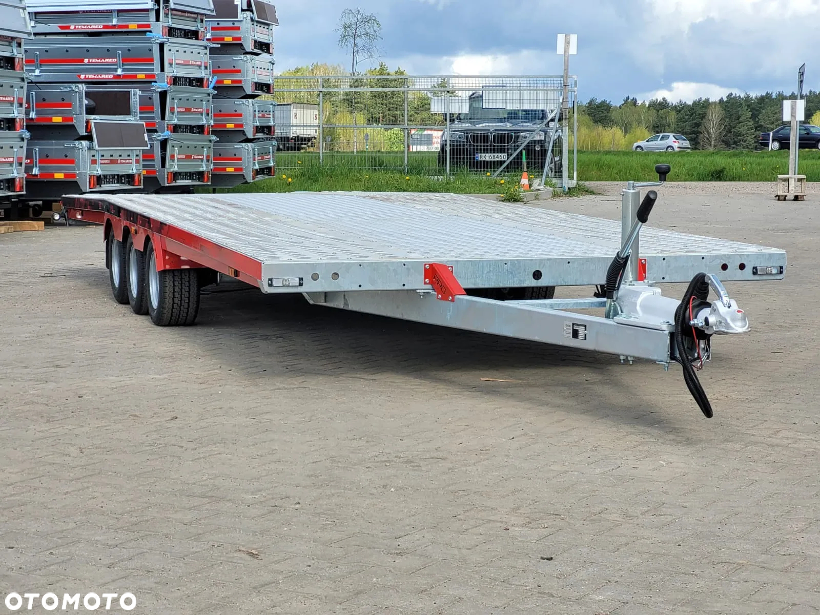 TA-NO Dostawa Laweta raz łamana 600x210cm DMC3500kg BARDZO NISKA wypełnienie blacha alu - 14