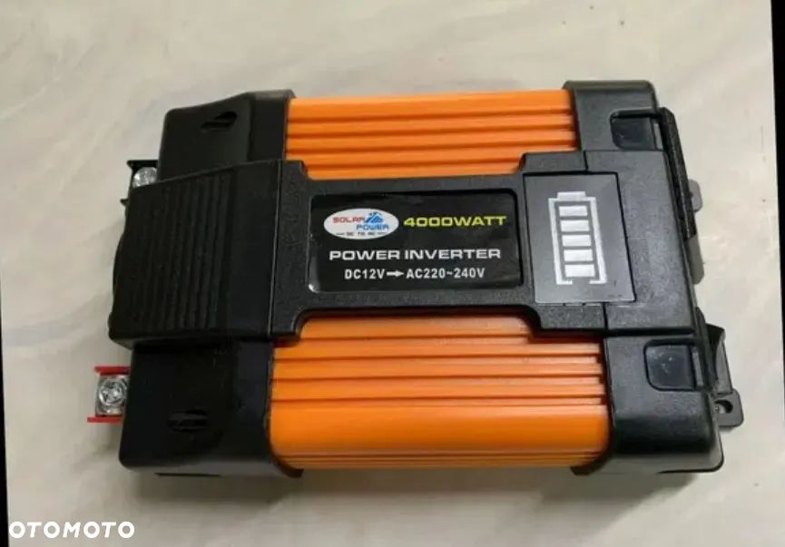 PRZETWORNICA NAPIĘCIA SAMOCHODOWA 500W / 4000W 12V POWER INVERTER KONWERTER NOWY - 2