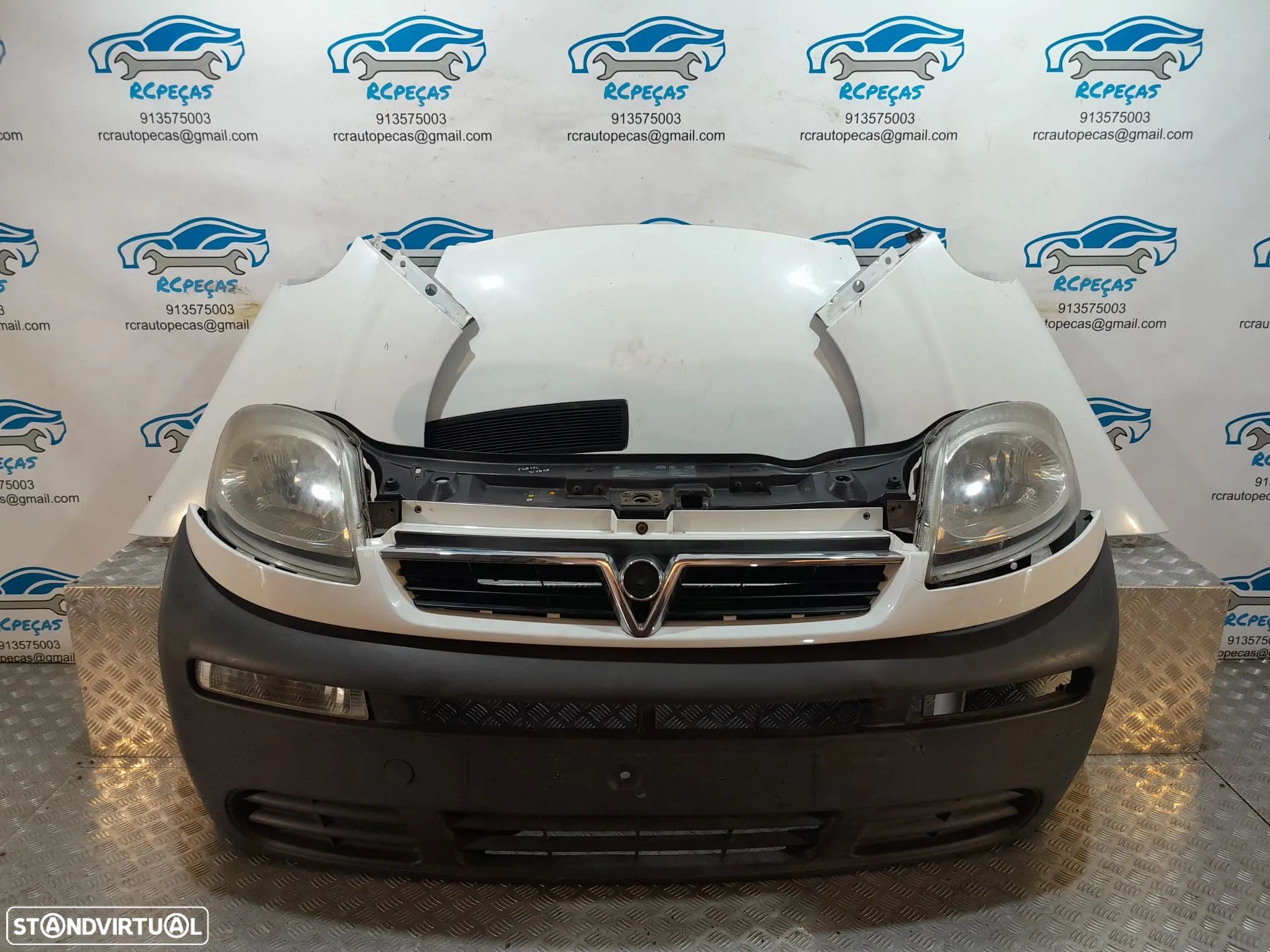 FRENTE COMPLETA OPEL VIVARO A X83 CAPOT PARACHOQUES GUARDA-LAMAS OTICAS RADIADOR VENTILADOR FRENTE FIBRA REFORÇO - 1