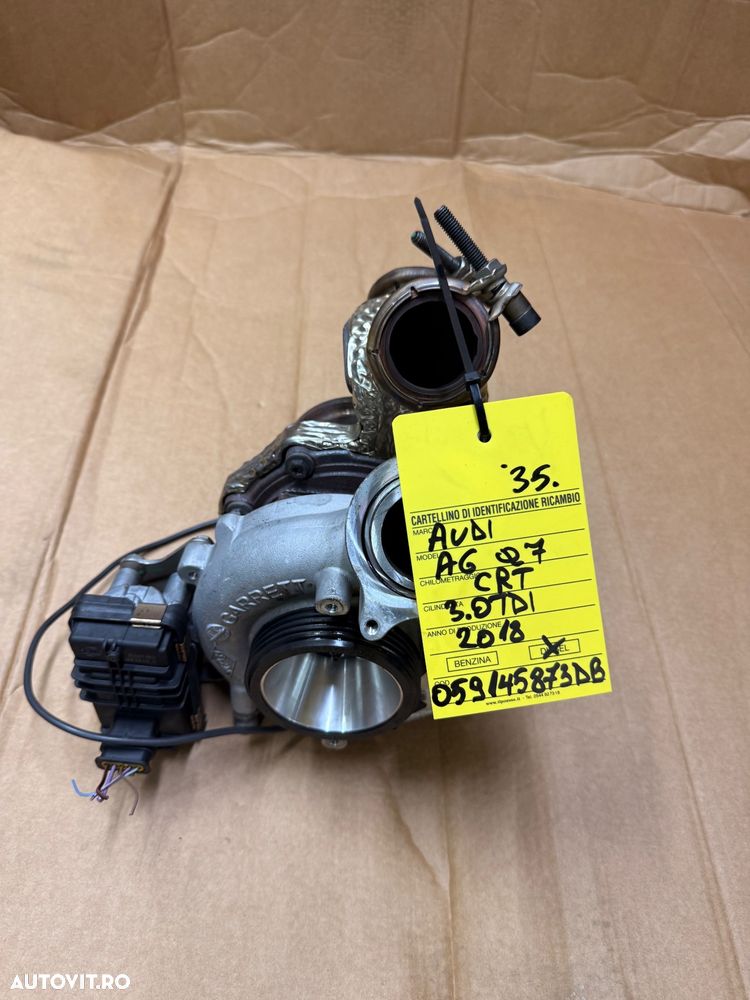 Turbina, turbosuflanta AUDI A6 C7 , Q7 motor 3.0 tdi CRT an 2015-2018 cod 059145873DB - 1